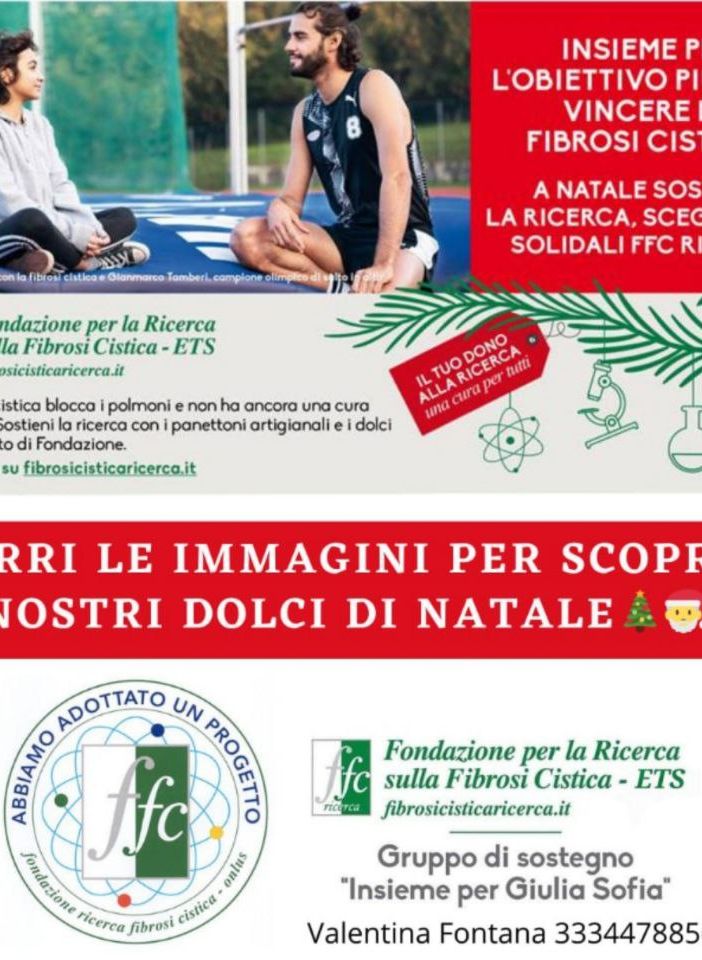Dolci e spumanti per finanziare la ricerca sulla fibrosi cistica