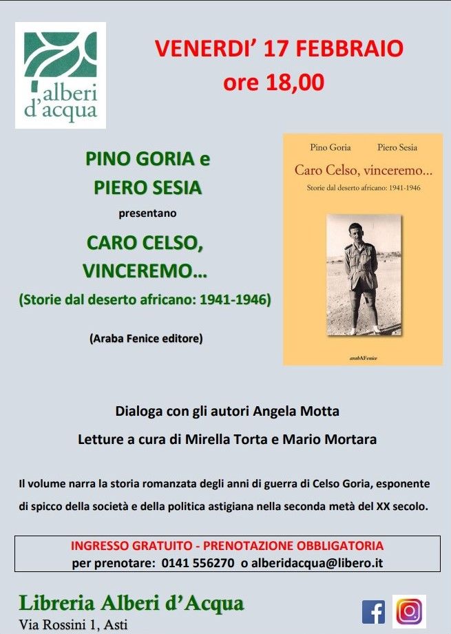 La locandina della presentazione letteraria