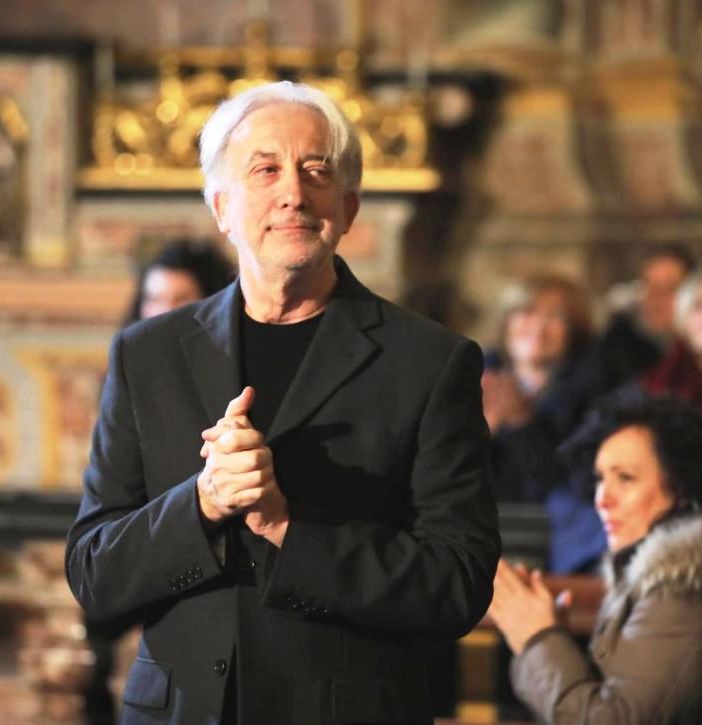 Mario Benotto al termine di un concerto