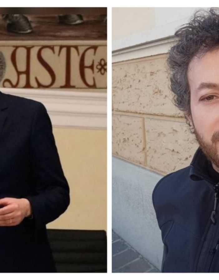 L'assessore Bovino e il commerciante Alessandro Matonti