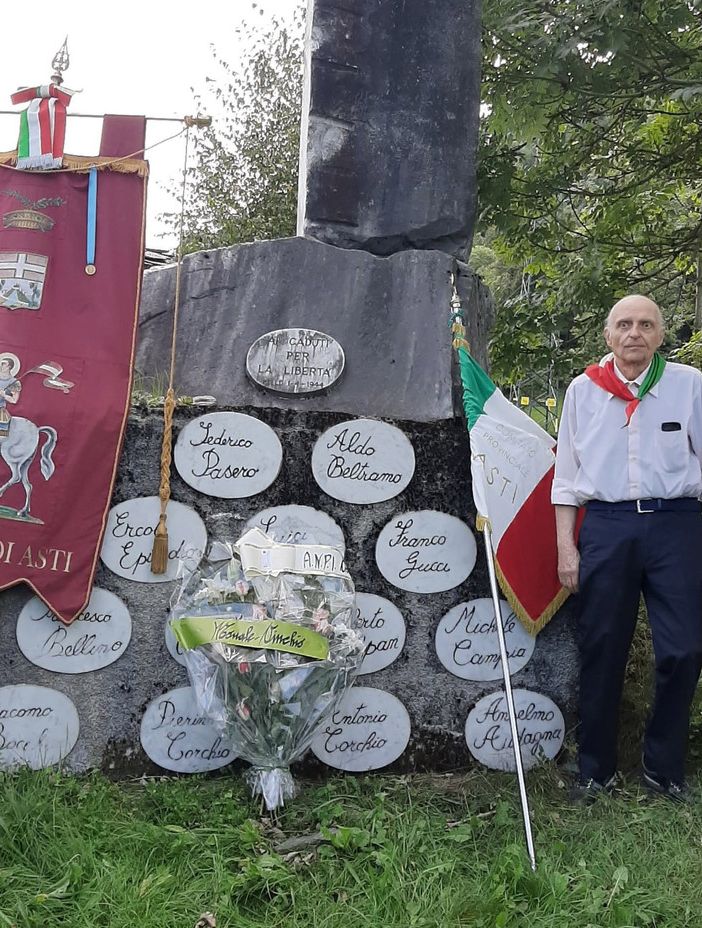 Mario Renosio, Paolo Monticone ed il sindaco di Melle, Giovanni Fina