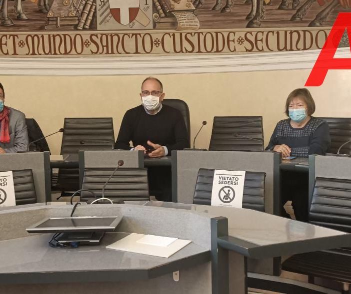 Da sinistra a destra il dott. Messori Ioli, il sindaco Rasero e l'assessore Cotto