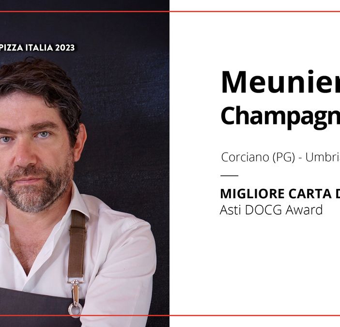 Meunier Champagne &amp; Pizza di Corciano (PG), cui è andato il riconoscimento messo in palio dall'Asti DOCG
