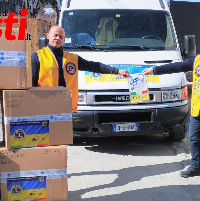 Dai Lions italiani una corposa donazione di occhiali e beni di prima necessità per i profughi ucraini [GALLERIA FOTOGRAFICA]