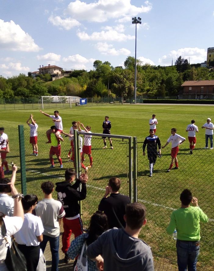 Un'immagine del match tra Moncalvo e Ozzano Ronzonese