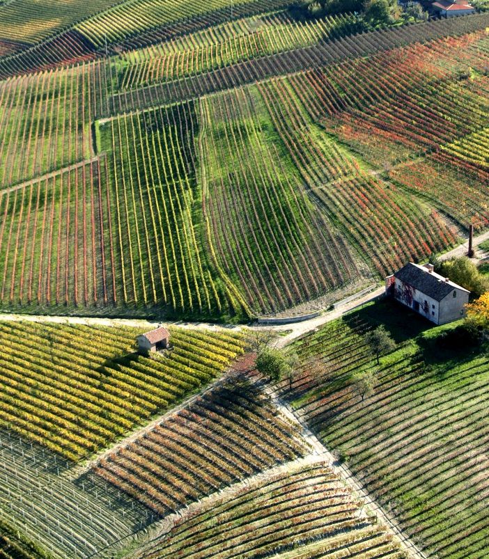 Colline monferrine viste dall'alto