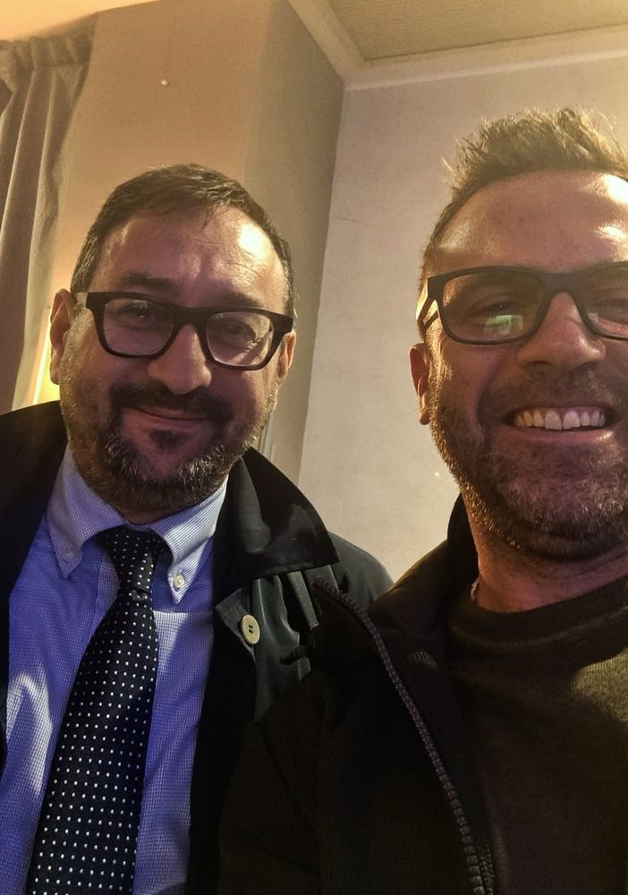 Il segretario nazionale Nursind  Andrea Bottega con il segretario territoriale Montana