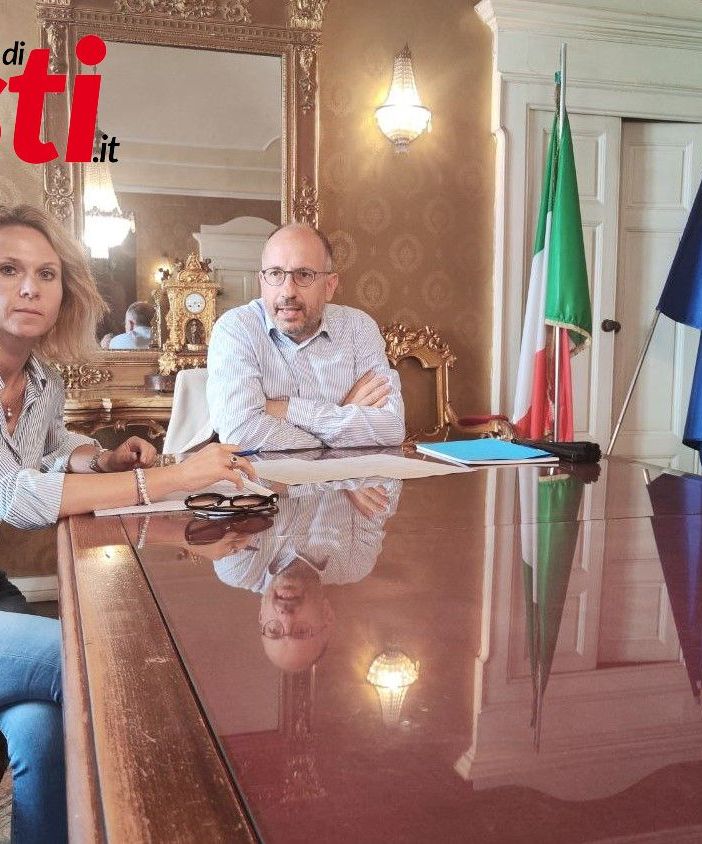 Il sindaco Maurizio Rasero e la sua vice Stefania Morra