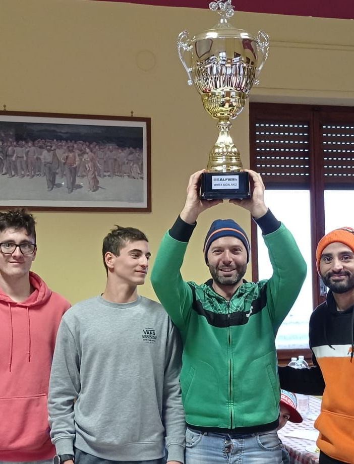 I componenti del team Natta, vincitori della gara sociale