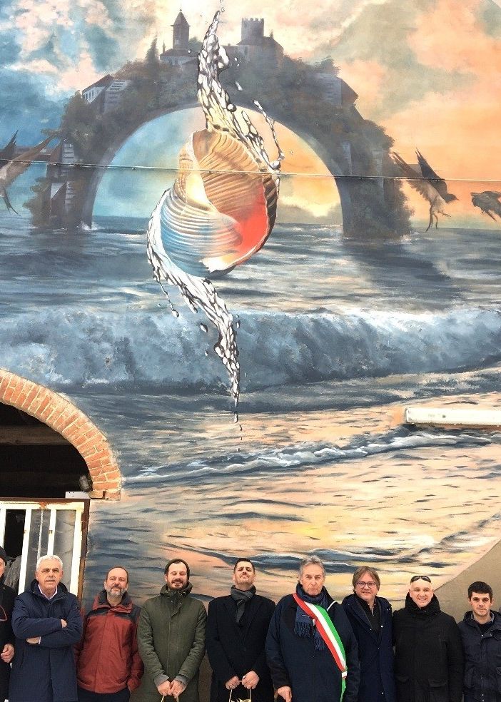 L'inaugurazione del murale di Castellero (2022)