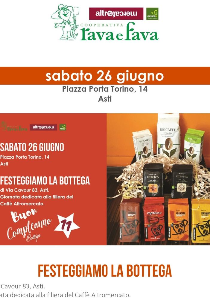 Il compleanno di Altromercato lo festeggia anche NaturaSì con la storica filiera del caffè