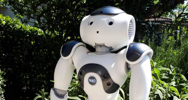Il robot umanoide Nao, che verrà utilizzato nel corso del seminario di giovedì
