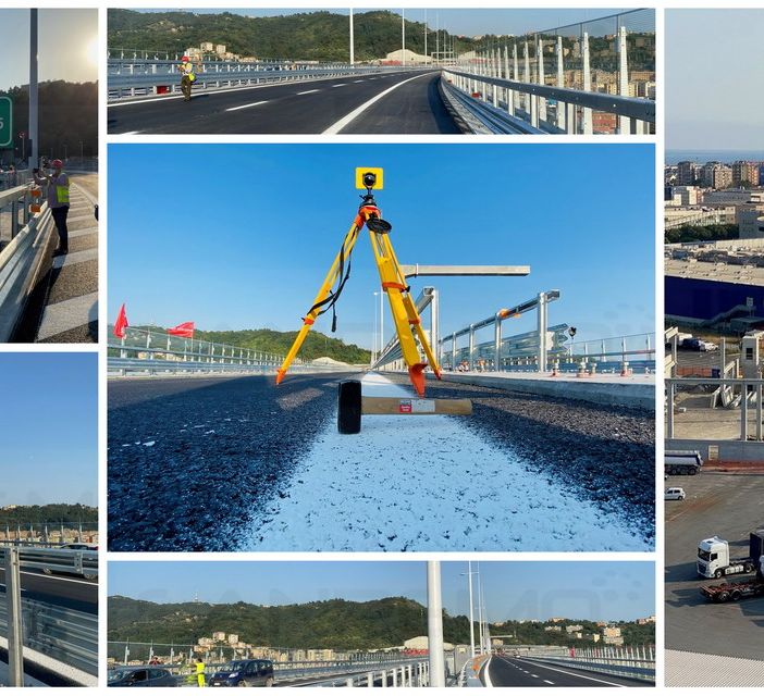 Un 'giro' sul nuovo ponte San Giorgio a Genova: ricordando le vittime. Lunedì l'inaugurazione (FOTO E VIDEO)