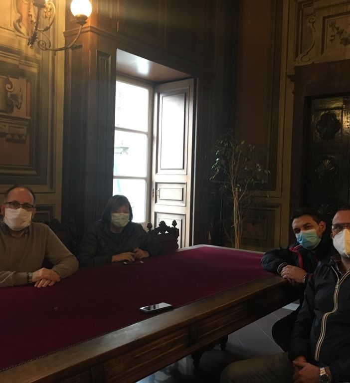 Sindaco e assessore con i rappresentanti del Nursind