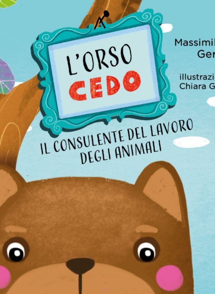 La copertina del libro che vede protagonista l'Orso Cedo