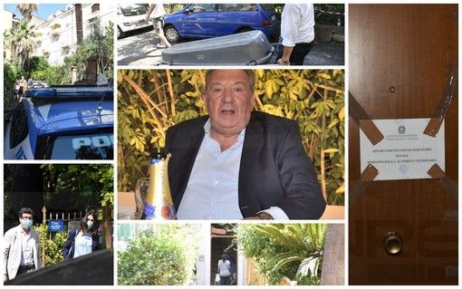 Collage fotografico omicidio Luciano Amoretti, Sanremo