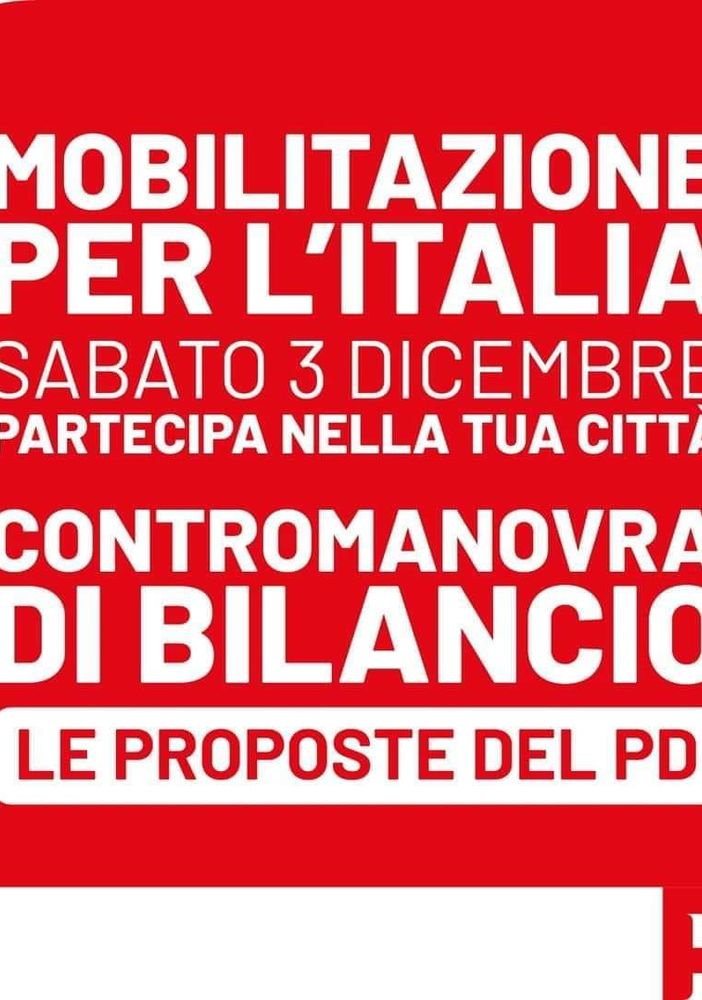 Anche il PD astigiano sabato scenderà in piazza contro la Manovra