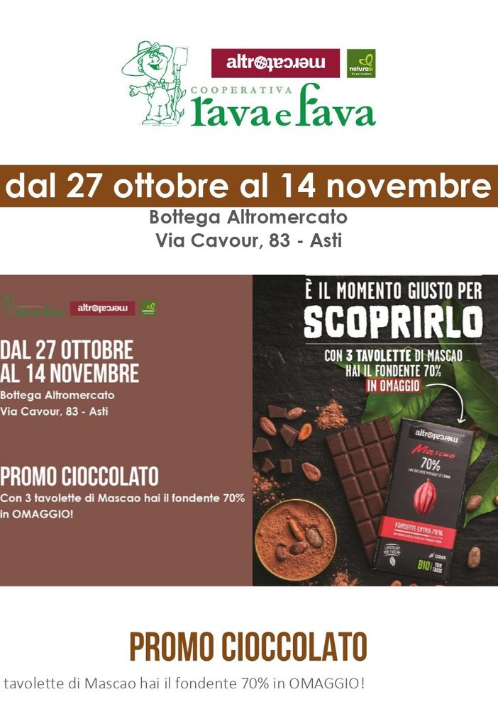 Alla Bottega Rava e Fava di via Cavour ad Asti è tempo di cioccolato