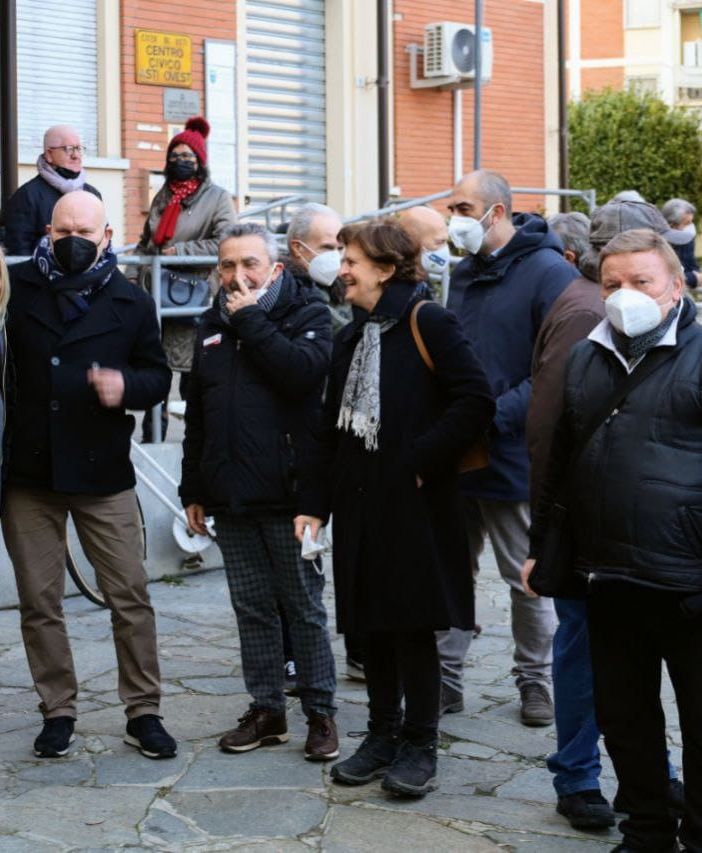 Crivelli durante uno degli incontri cittadini
