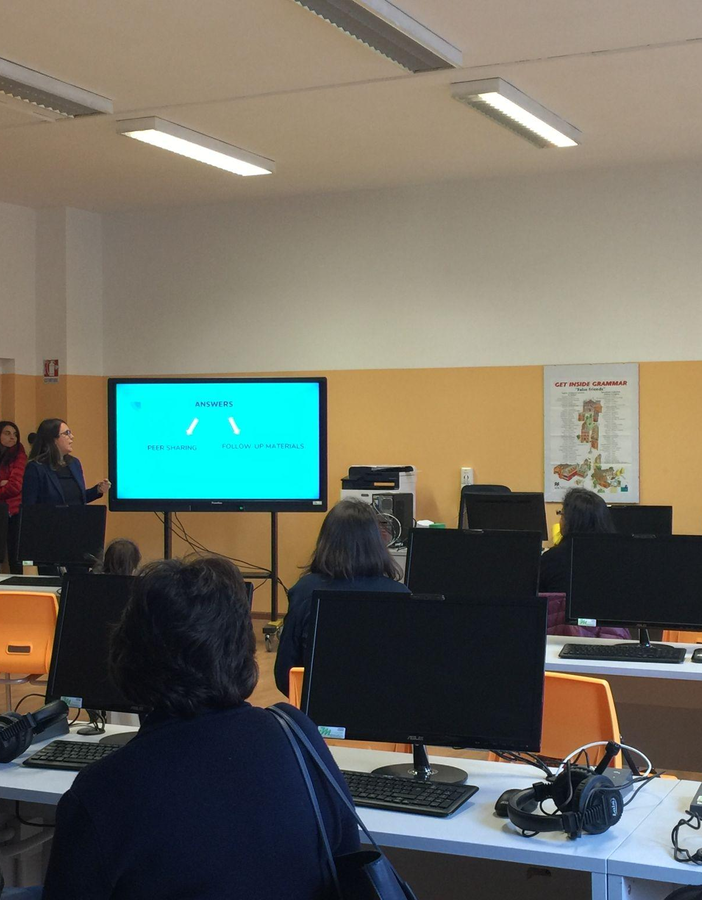 Un'aula dell'istituto Pellati