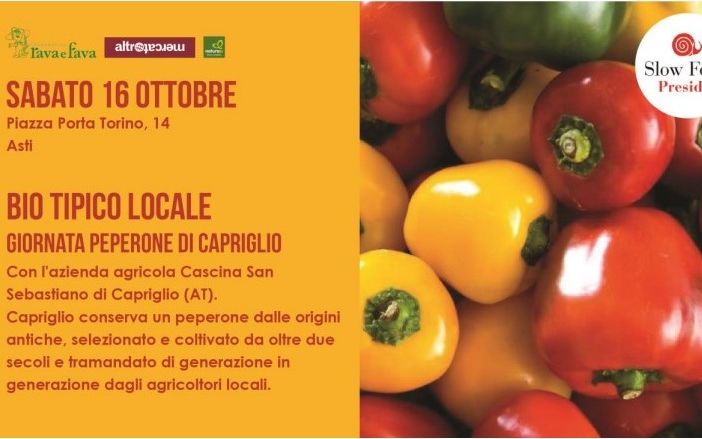 Sabato al NaturaSì di piazza Porta Torino appuntamento con il peperone di Capriglio