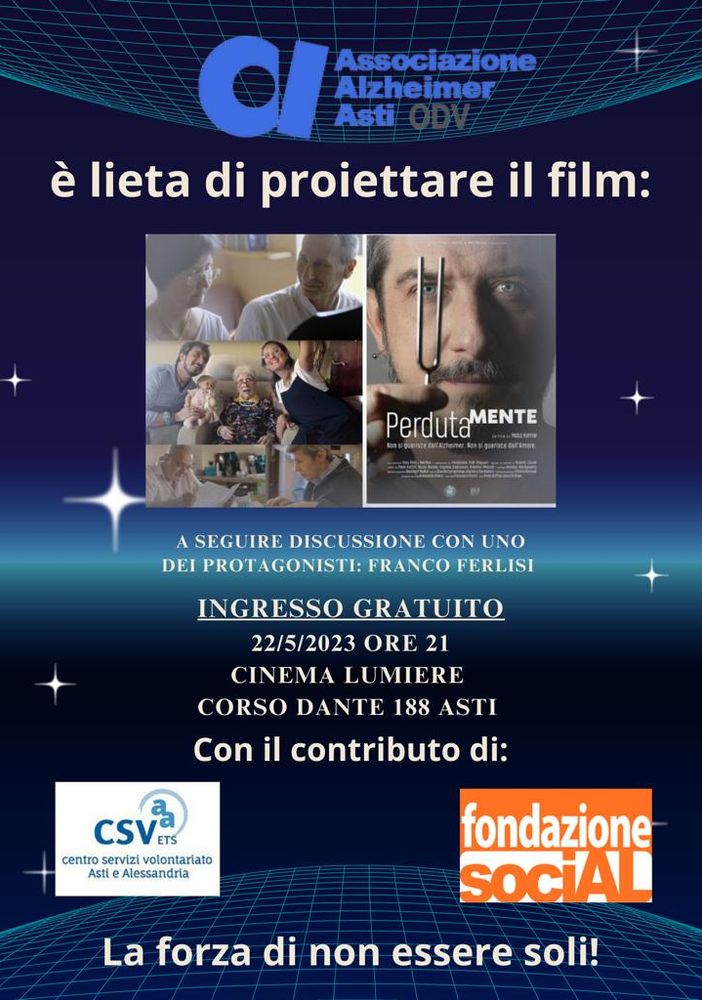 La locandina della serata