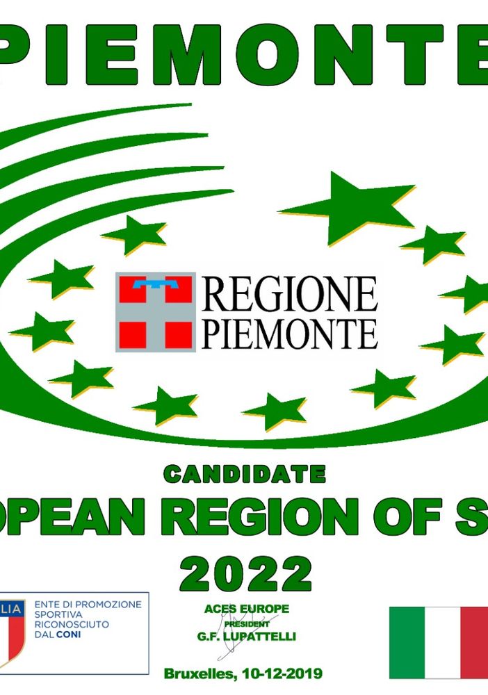 La locandina della candidatura piemontese