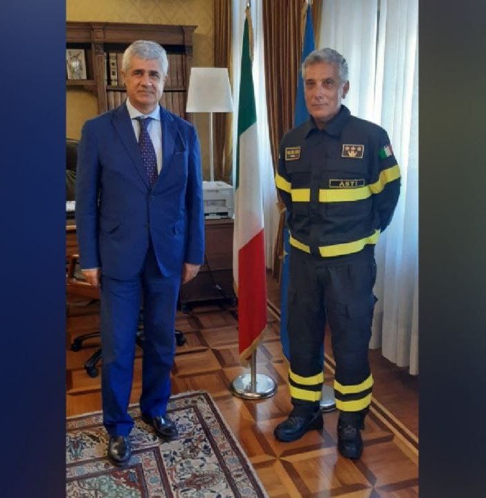 Ricevuto in Prefettura il nuovo comandante dei Vigili del Fuoco