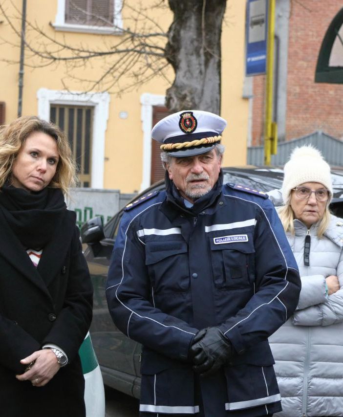 Il comandante della polizia locale, Riccardo Saracco, con la vicesindaca Stefania Morra, durante un sopralluogo a Quarto