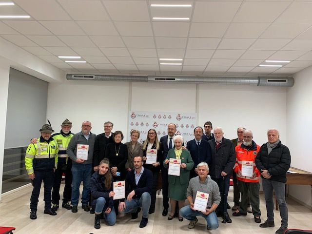 Foto di gruppo per i premiati