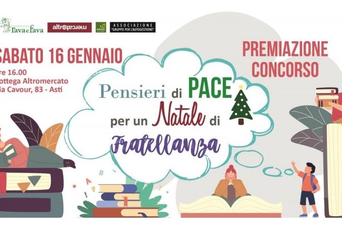 Sabato si terrà la premiazione del concorso per le scuole “Pensieri di Pace per un Natale di Fratellanza”