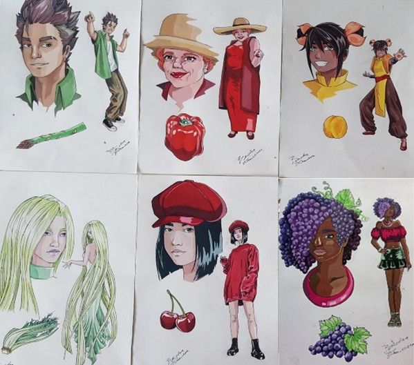 L'opera di Francesca Benchea, della classe terza, che si è aggiudicata il primo premio nella sezione Arti figurative