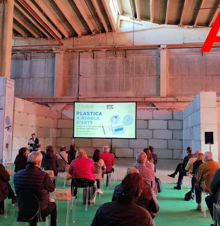 Un momento della presentazione dell'impianto, con intervento del presidente Luigi Visconti.