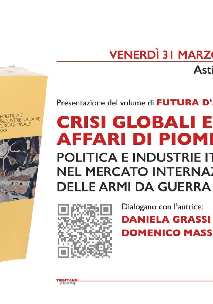 La locandina della presentazione letteraria del saggio di Futura d'Aprile