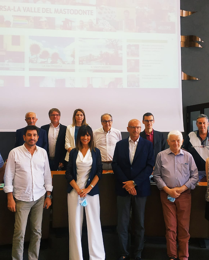 I sindaci e il manager di Distretto alla recente presentazione del sito web in Provincia.