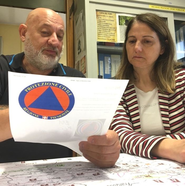 Il sindaco Macchia e il coordinatore Pittarelli