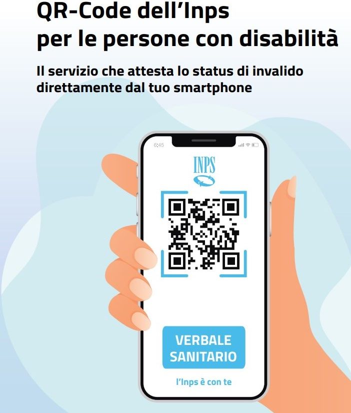 QR code INPS per persone con invalidità civile