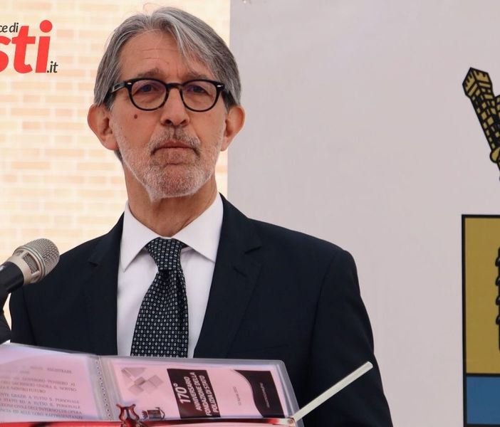 Il questore di Asti, Sebastiano Salvo, ritratto (ph. Merfephoto - Efrem Zanchettin) nel corso della cerimonia dello scorso anno