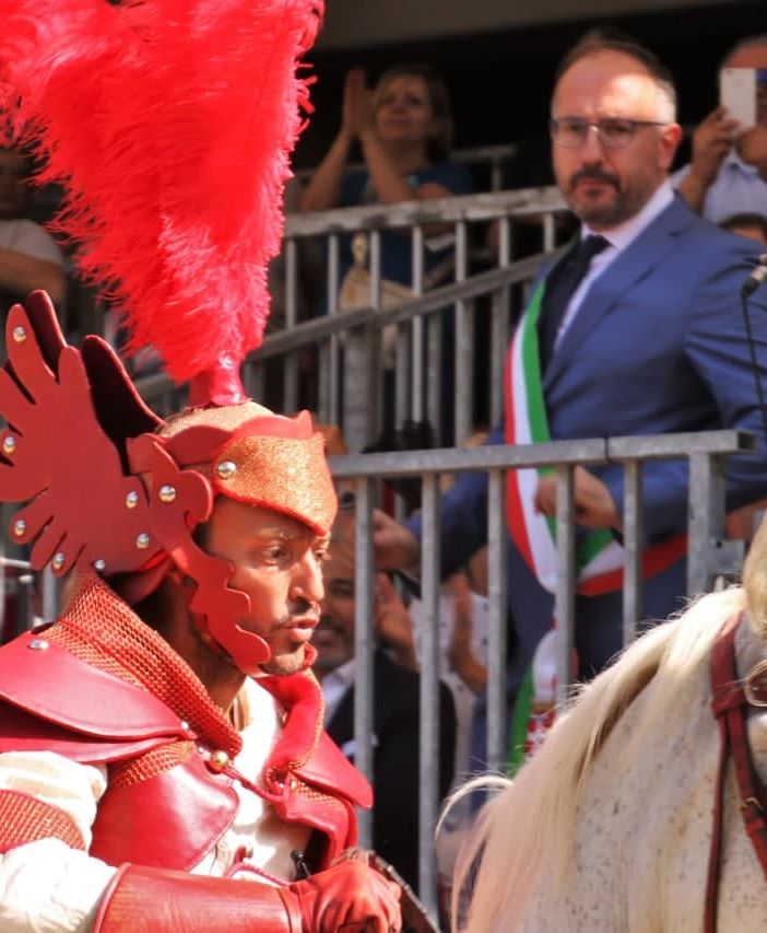 Il capitano del Palio e il sindaco Rasero