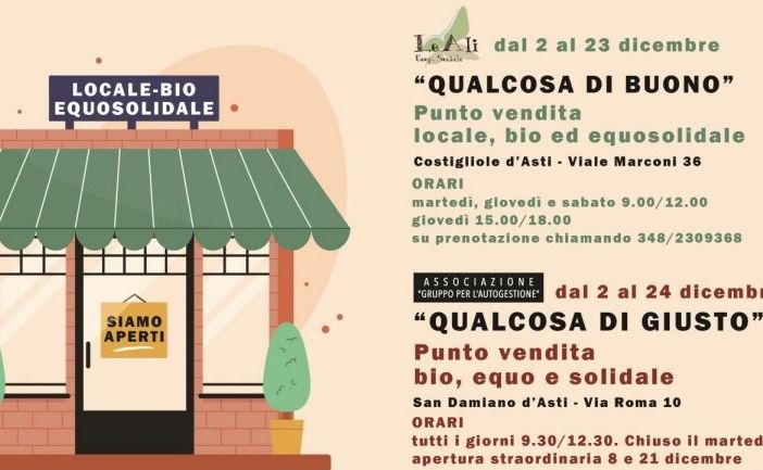 Locandina delle aperture pre natalizie