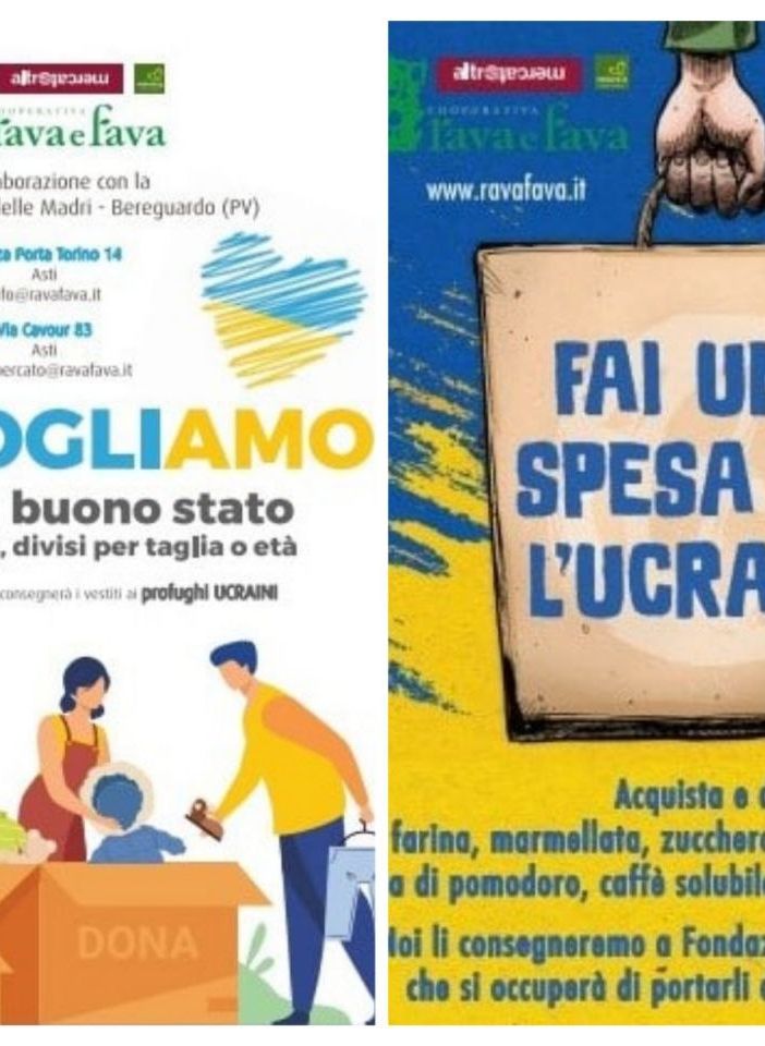 Le locandine delle due iniziative