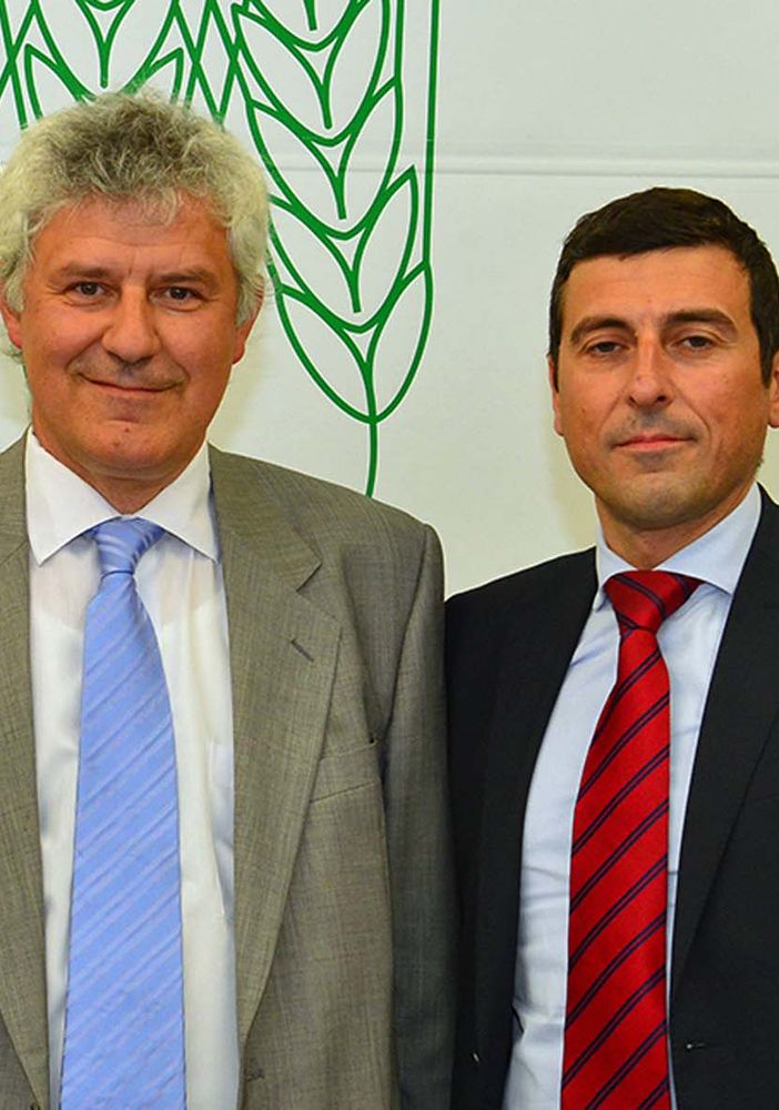 Marco Reggio (a sinistra nella foto) e Diego Furia, presidente e direttore Coldiretti Asti
