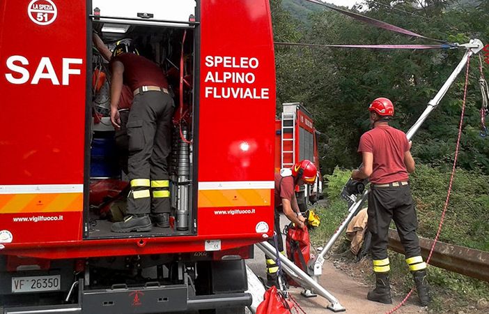 Foto di archivio vigili del fuoco