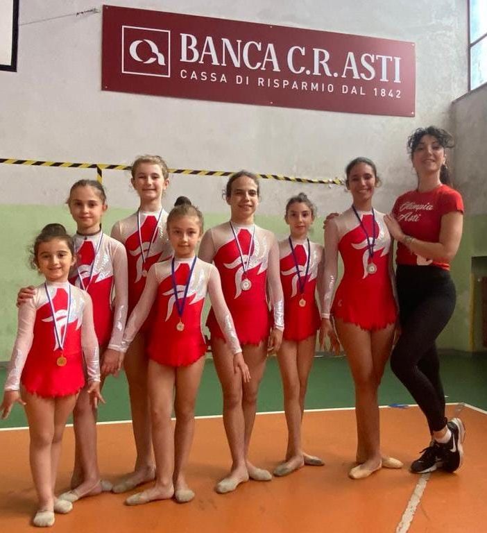 Ginnastica ritmica: buoni risultati per le atlete dell'Olimpia Asti