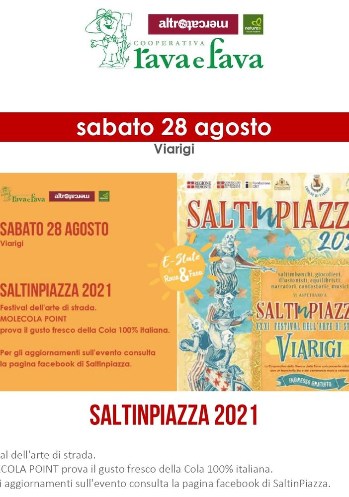 Saltinpiazza: anche la cooperativa Rava e Fava parteciperà al Festival