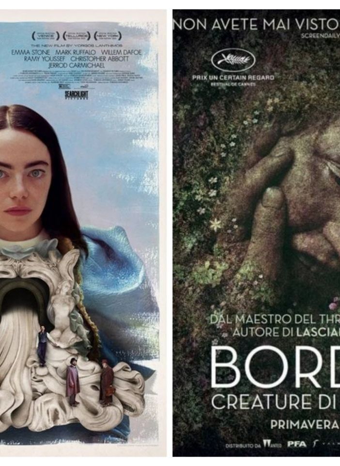 Le locandine dei due film in programmazione