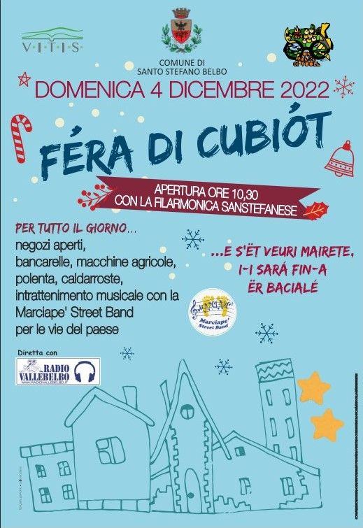 Locandina della “Fèra di Cubiòt” di Santo Stefano Belbo