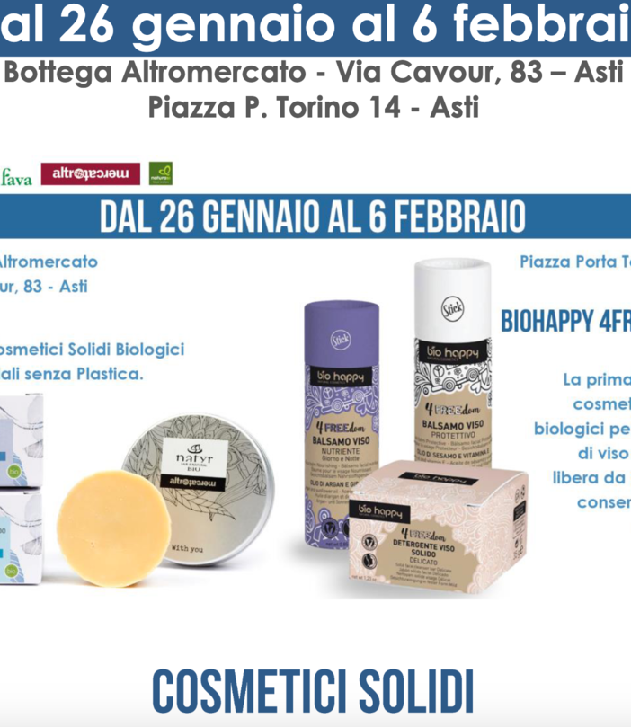 Da mercoledì in casa Rava e Fava giornate dedicate ai nuovi cosmetici solidi