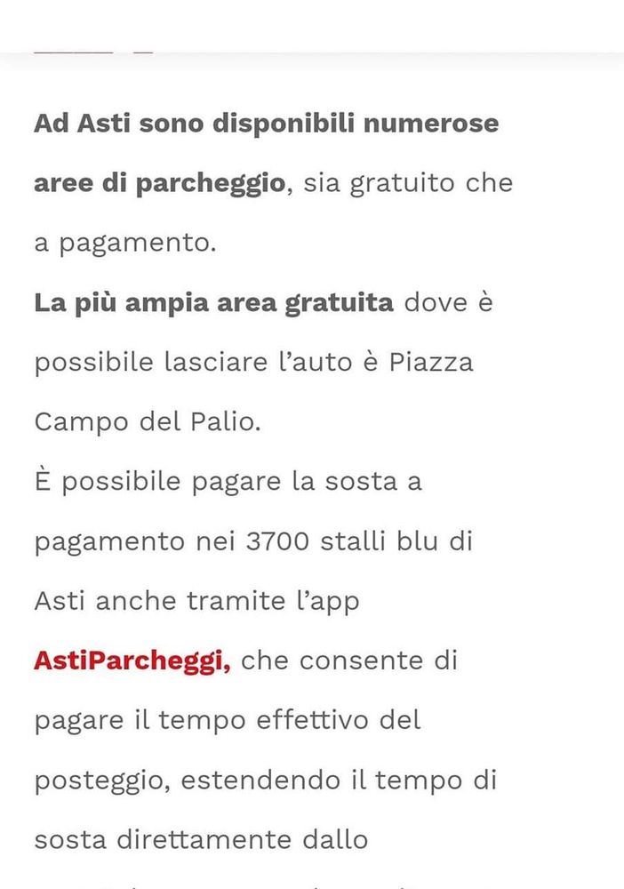 Polemiche stalli blu. Per &quot;VisitAsti&quot; piazza del Palio è ancora gratuita