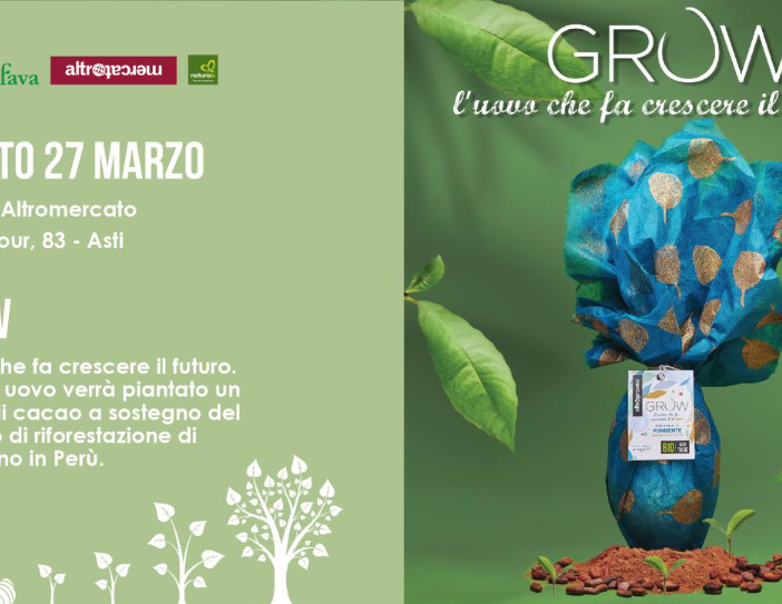 Sabato 27 marzo una giornata speciale alla Bottega Rava e Fava per l'uovo Grow